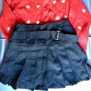 Sweater + Pleated Skirt